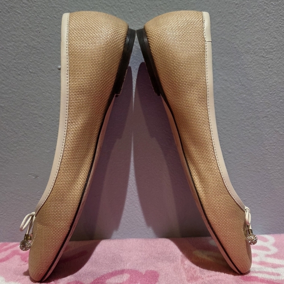 Jimmy Choo Women's Natural/Latte Raffia Leather Flat, Size 38 - Picture 5 of 10